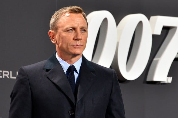 Daniel Craig on the movie premiere of Spectre. 