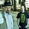 Bryan Cranston and Aaron Paul as their Breaking Bad Characters