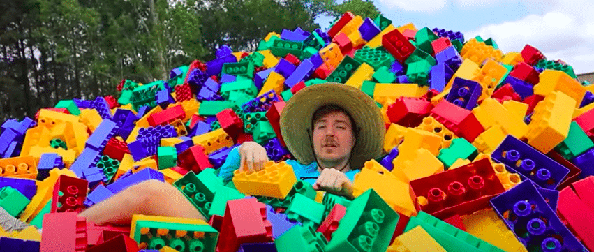 YouTube Star Gives Away 50 000 to the Tallest Lego Tower in 12