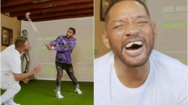 Will Smith's Teeth Get 'Knocked Out' by Jason Derulo's Golf Club