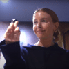 BBC reporter Stacey Dooley shows off a molka, the Korean word for hidden or spy camera.