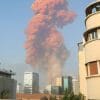 Visual aid to the destruction of the Beirut explosion.