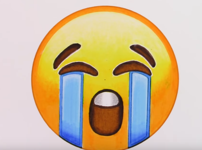crying emoji face classic line style icon 2482308 Vector Art at Vecteezy