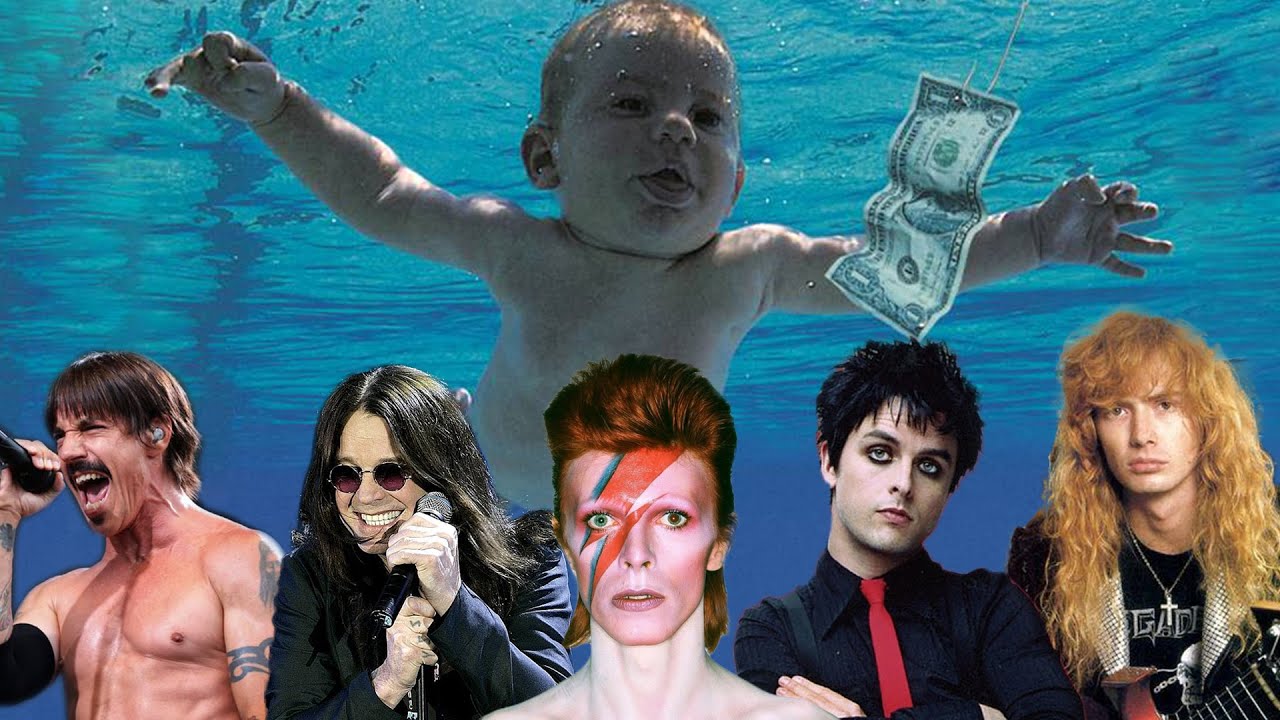 Nirvana's 'Nevermind' in the style of 12 artists