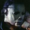 Credit to Compass International Pictures. Michael Myers is on the phone.