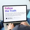 Image of Truth Social landing page on the website.
