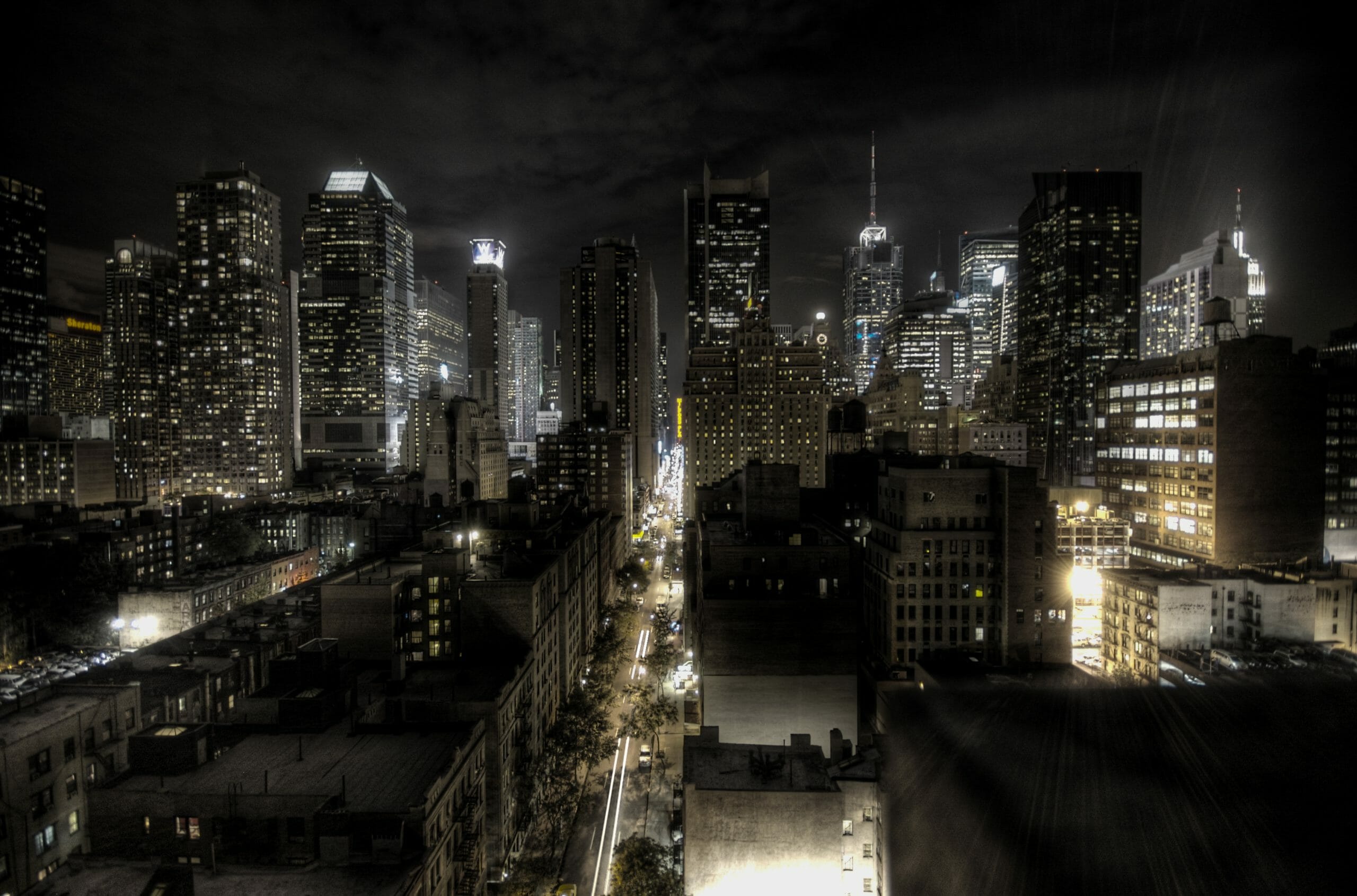 New York City at night HDR.jpg From Wikimedia Commons, the free media repository