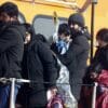 Dungeness, Kent, UK, April 25th 2022, migrant beach landing in kent. Migrants rescued at sea after crossing the English channel attempting to seek refuge in the UK.