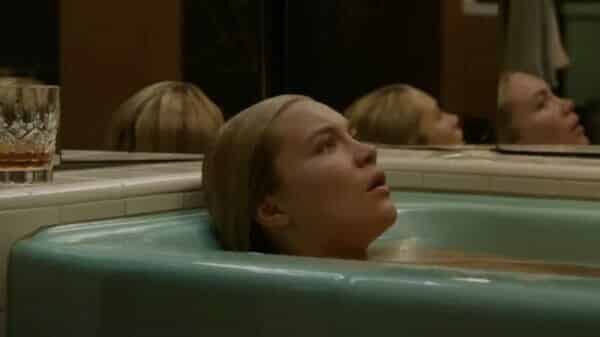 Don't Worry Darling scene: Woman in bathtub