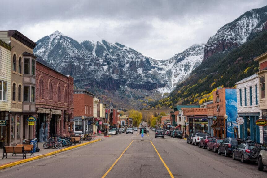 Telluride,,Colorado,,Usa,-,October,14,,2018,:,Colorado,Avenue