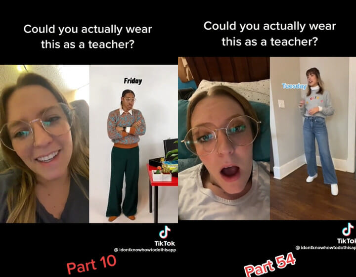 Teacher fashion TikTok