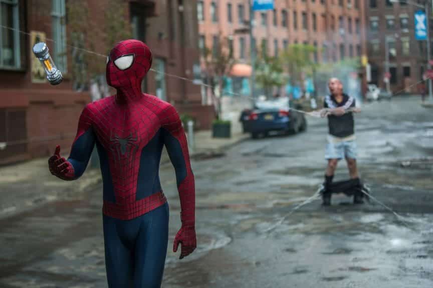 Spider man in the street
