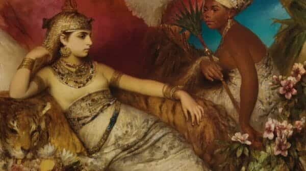 Cleopatra as depicted in classical art.