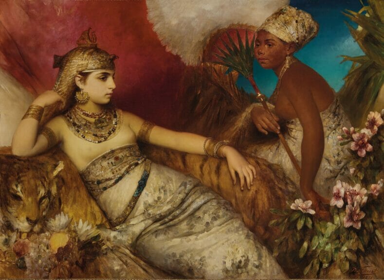 Cleopatra as depicted in classical art.
