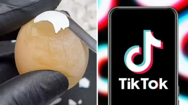 Egg peeling ASMR TikTok