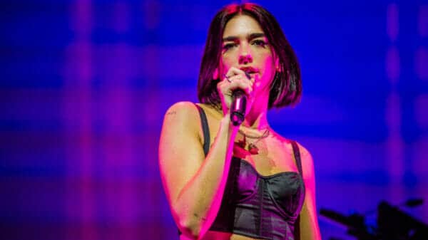 Dua Lipa performing