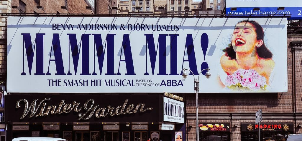Jukebox musical "Mamma Mia" Billboard
