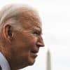 WASHINGTON, DC, USA - January 31, 2024: U.S. President Joe Biden speaks to reporters before departing on Marine One.