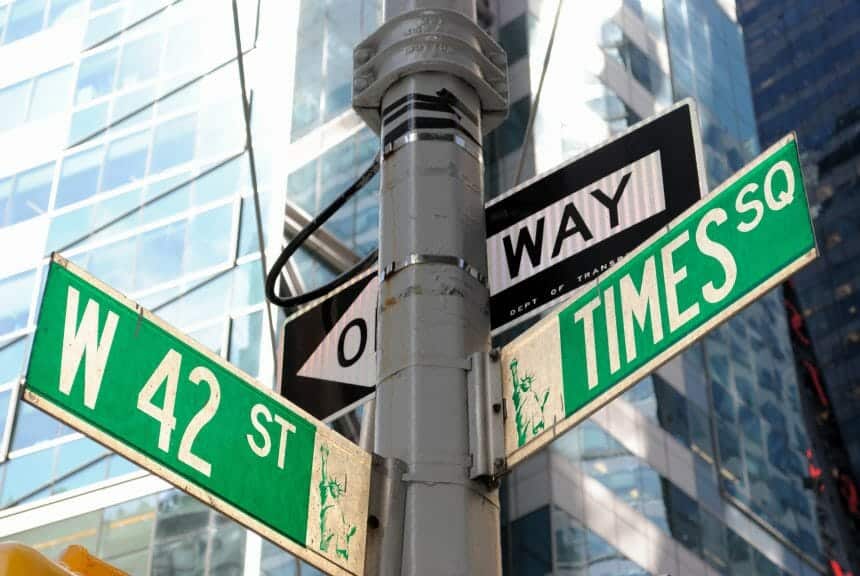 The street of 42nd Street.