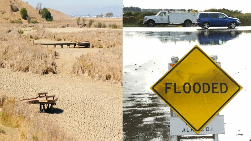 California flooded amid draught