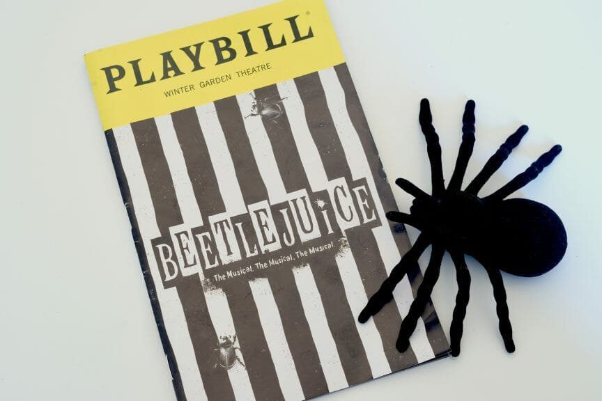 Broadway playbill for Beetlejuice (Jay Fog/Shutterstock)