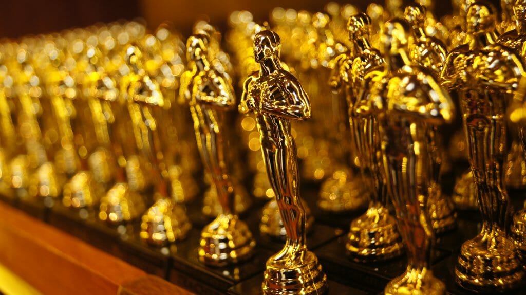 Rows of Oscar Statuettes, which will go to some recently announced nominees.