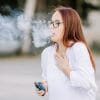 woman vaping