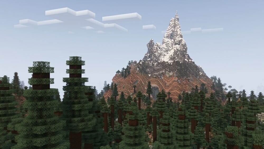 Minecraft forest screenshot 