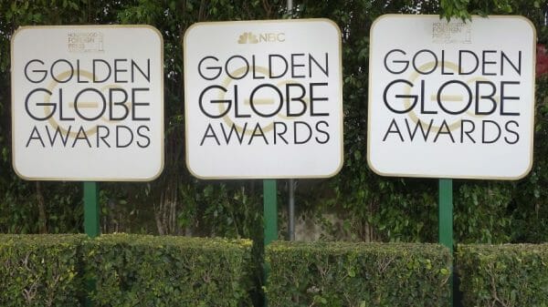 Signs for The Golden Globes, which were held on January 10th.