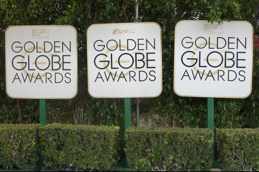 Signs for The Golden Globes, which were held on January 10th.