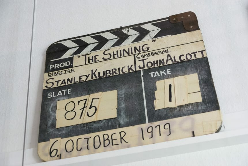Clapboard from The Shining, which was nominated for multiple Razzies. (Vidu Gunaratna/Shutterstock)