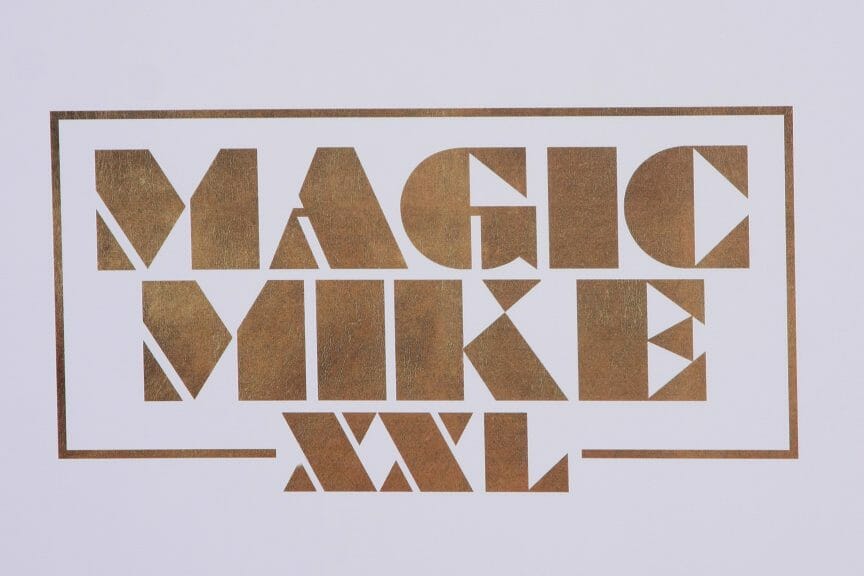 Logo for Magic Mike XXL (Kathy Hutchins/Shutterstock)