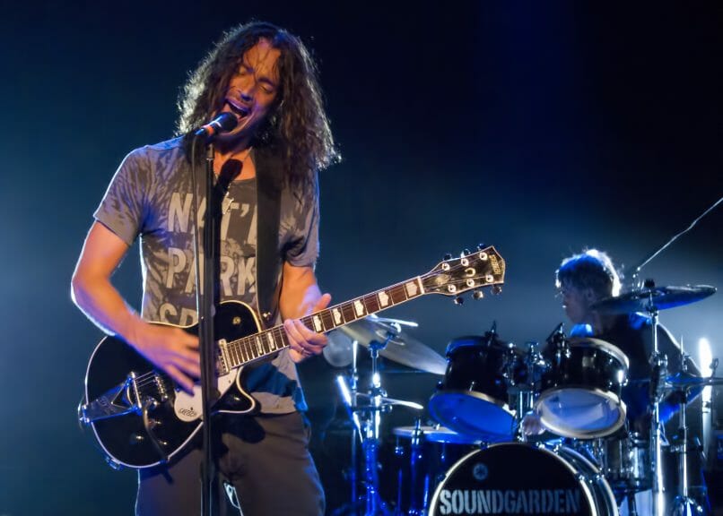 Soundgarden performing at a concert (Daniel DeSlover/Shutterstock)