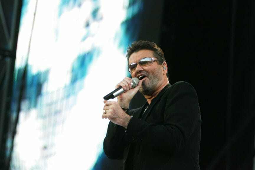 Rock and Roll Hall of Fame nominee George Michael performing (Sodel Vladyslav/Shutterstock)