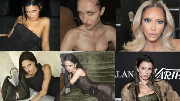 Celebrities, Kylie Jenner, Kim Kardashian, Amelia Gray, Gabbiette in this succubus chic look
