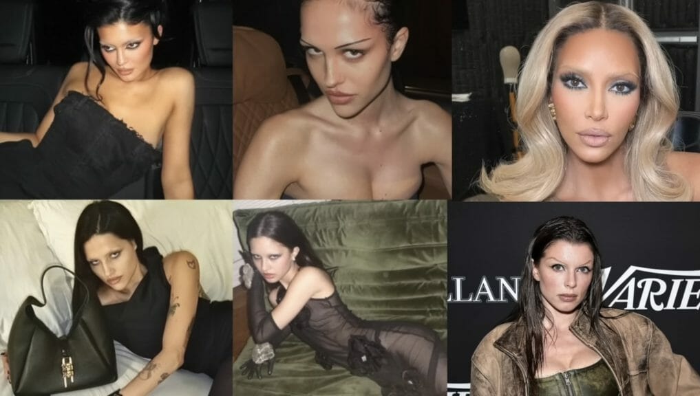 Celebrities, Kylie Jenner, Kim Kardashian, Amelia Gray, Gabbiette in this succubus chic look