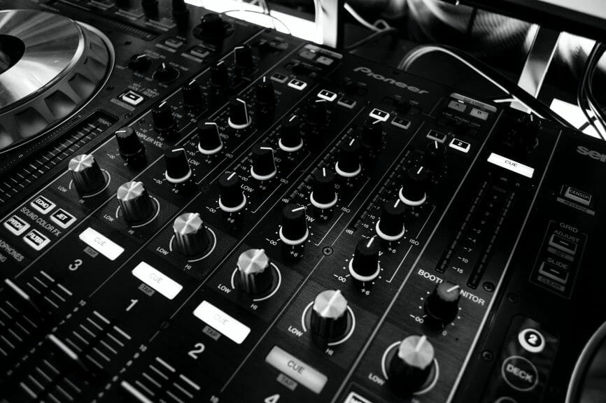 Recording studio equipment for modern music.