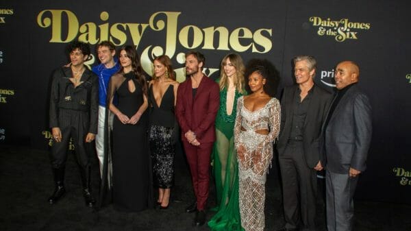 The cast of "Daisy Jones and the Six" at Prime Video Series premiere of "Daisy Jones the Six
