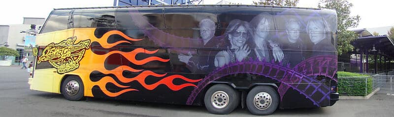 Aerosmith Tour Bus. The band is going on their farewell tour this year. (Ed Vill/Flickr)