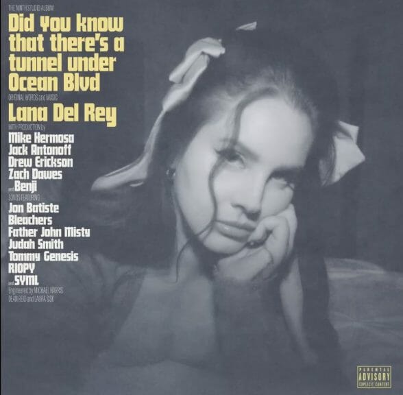 The album cover of Lana Del Rey's Did You Know That There's a Tunnel Under Ocean Blvd.