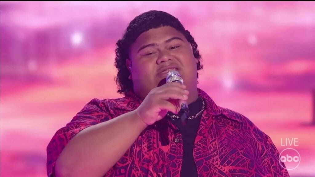 Iam Tongi seen here singing during the 2023 American Idol season finale.TYo