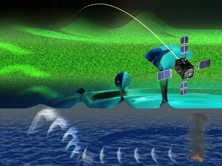 Tonga eruption satellite