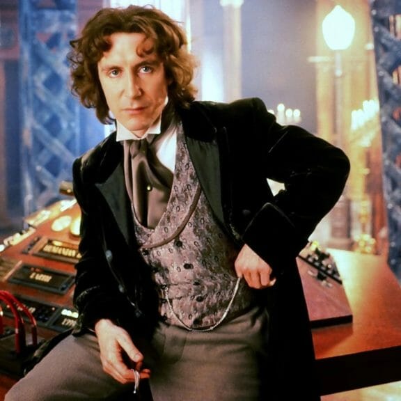 8th Doctor Sitting on the Tardis Console