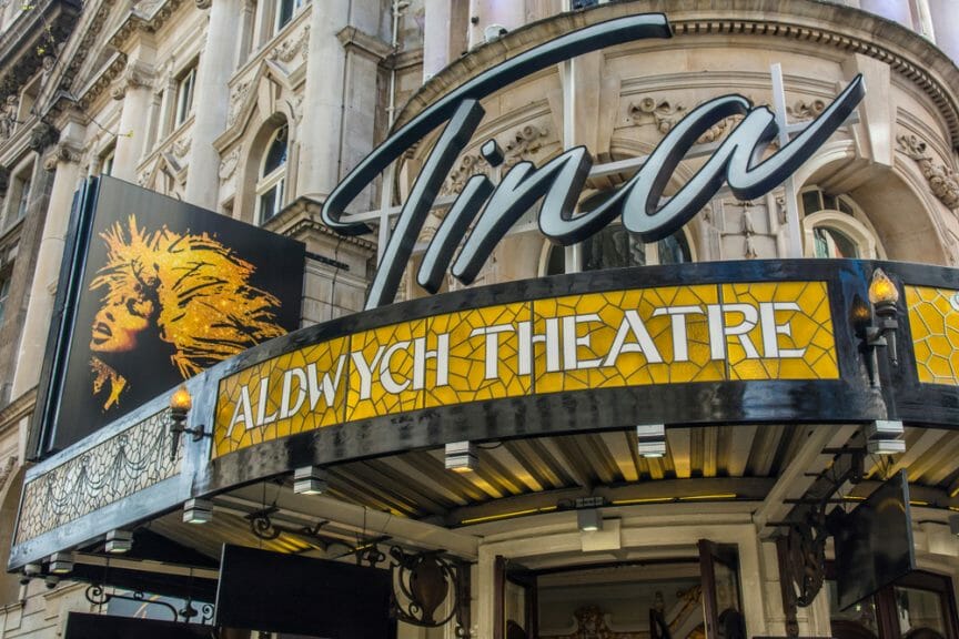Tina Turner at the Aldwych Theatre.
