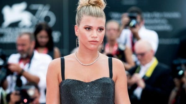 Sofia Richie walks the red carpet ahead of the Opening Ceremony during the 76th Venice Film Festival on August 28, 2019 in Venice, Italy.