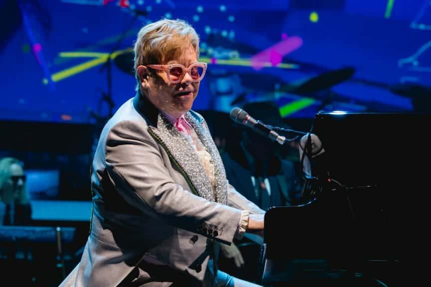 Elton John in concert during his farewell tour (Tony Norkus/Shutterstock)