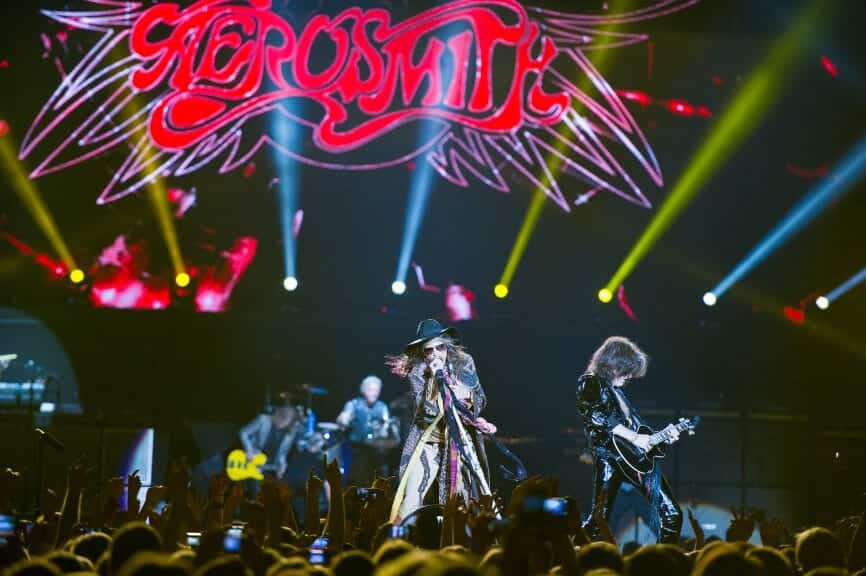 Aerosmith in concert (JuliusKielaitis/Shutterstock)