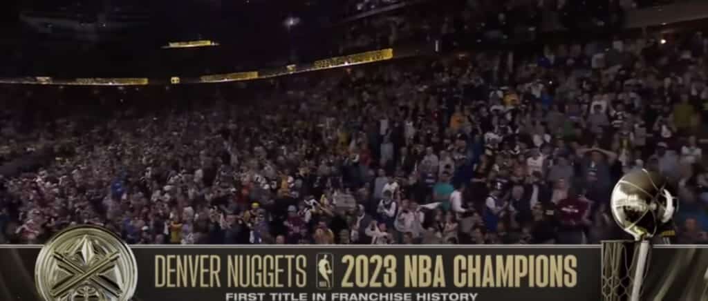 The NBA subreddit missed out on the 2023 NBA Championship. (Bleecher Report/Youtube)