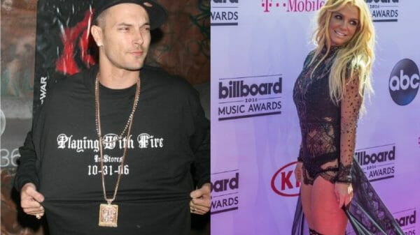 Kevin Federline (right) and Britney Spears (right).