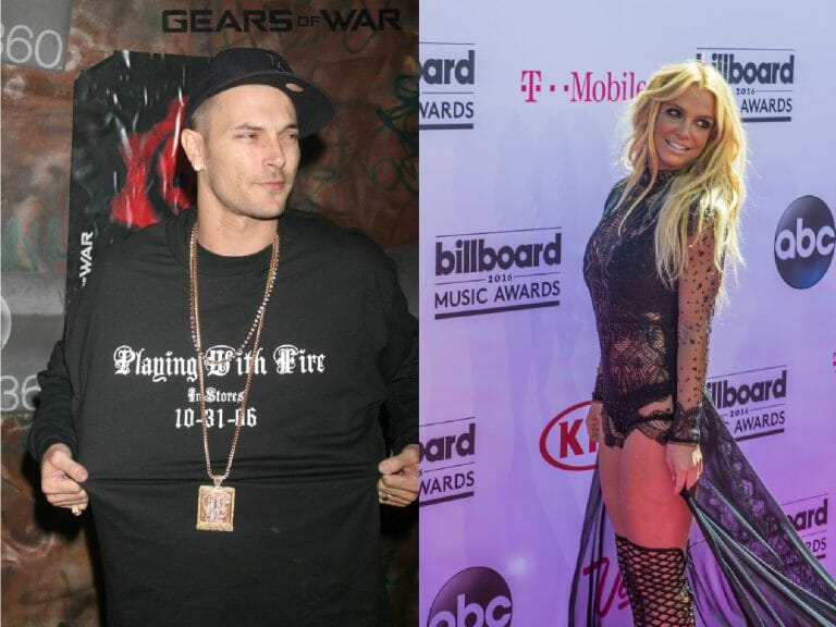 Kevin Federline (right) and Britney Spears (right).